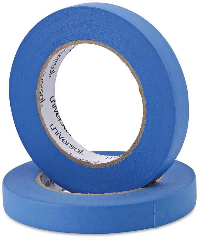 Alt view image 11 of 11 - Universal Premium Blue Masking Tape w/Bloc-it Technology 18mm x 54.8m Blue 2