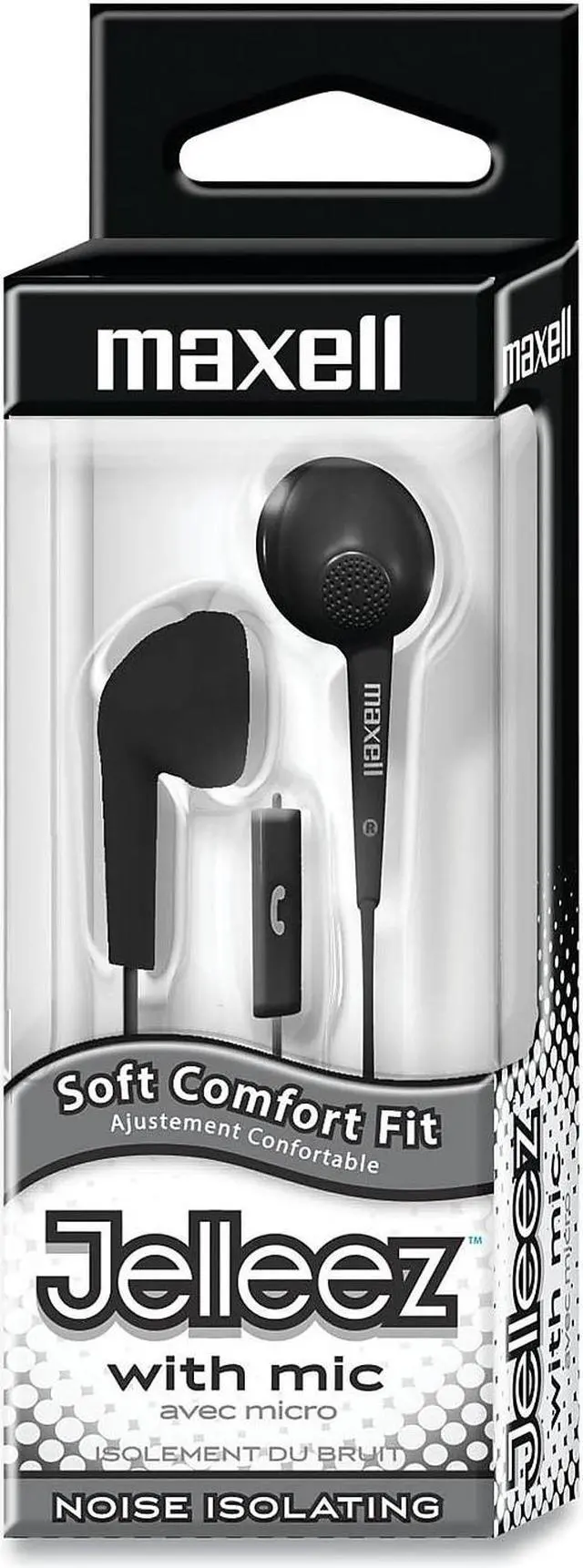 Alt view image 9 of 10 - JELLEEZ SOFT EARBUD W/MIC BLACK