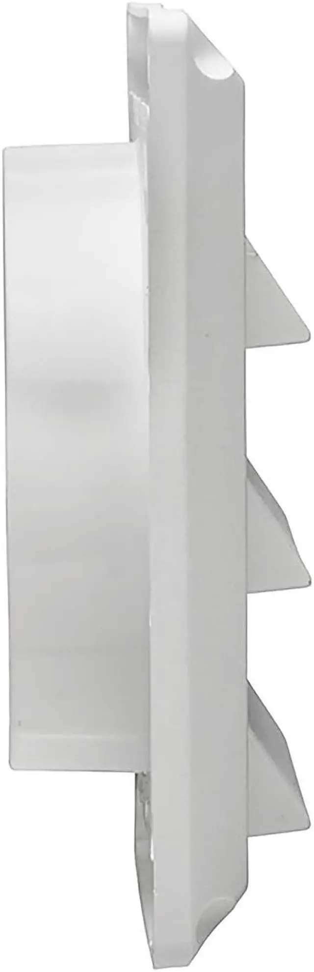 Alt view image 3 of 7 - Lambro 604W 4-In. White Plastic Air Intake Louver Vent