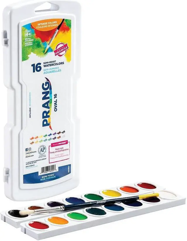 Alt view image 4 of 20 - Prang Professional Watercolors 16 Assorted Colors 16000