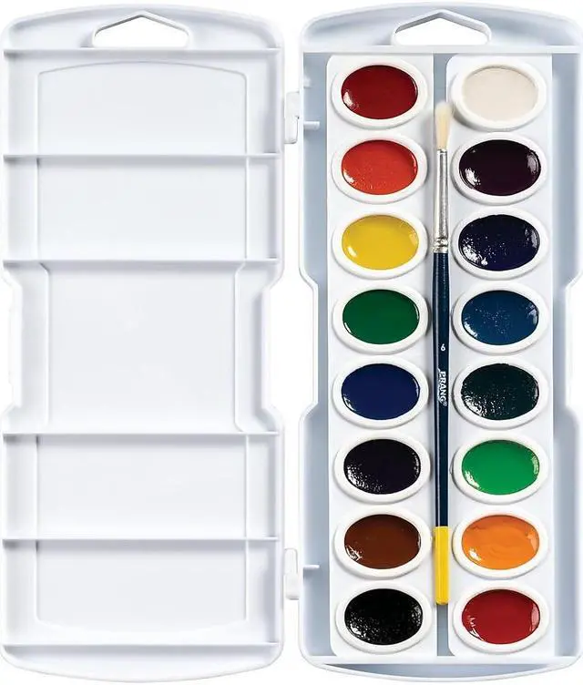 Alt view image 3 of 20 - Prang Professional Watercolors 16 Assorted Colors 16000