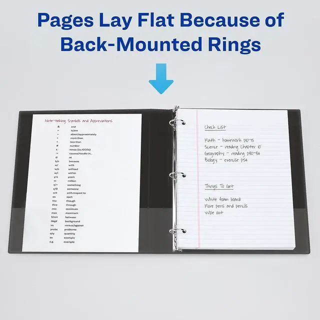 Alt view image 11 of 11 - Avery 11" x 17" Heavy-Duty View Binders Slant Rings 1 1/2" Cap White 72125