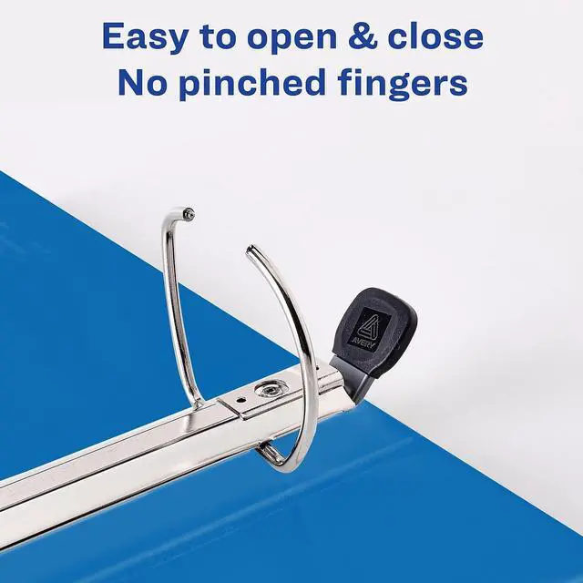 Alt view image 15 of 17 - Avery Heavy-Duty View Binder w/Locking EZD Rings 3" Cap Pacific Blue 79811