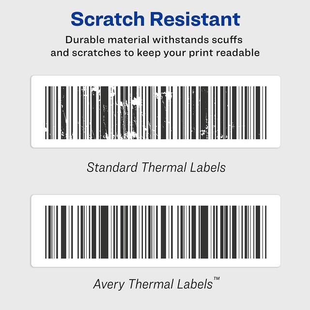 Alt view image 9 of 10 - Avery Thermal Printer Shipping Labels 4 x 6 White 220/Roll 4 Rolls 4157