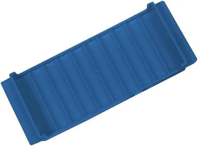 Alt view image 3 of 3 - Controltek Stackable Plastic Coin Tray Nickels 10 Compartments Blue 2/Pack