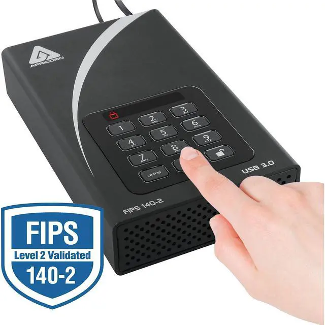 Alt view image 16 of 20 - Apricorn Aegis Padlock DT 10TB USB 3.0 Encrypted Desktop Drive