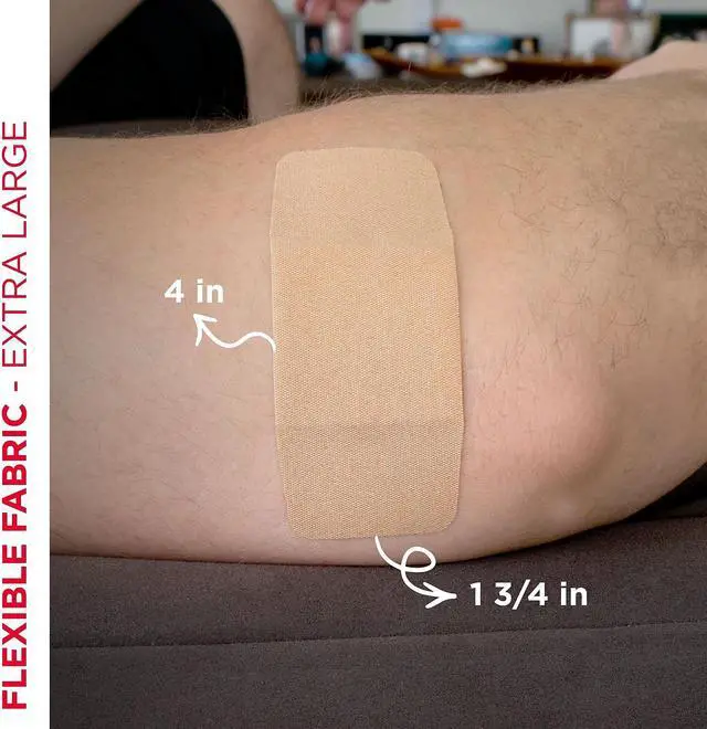 Alt view image 10 of 13 - Band-Aid Flexible Fabric Extra Large Adhesive Bandages, 1.25" X 4", 10/Box 5685