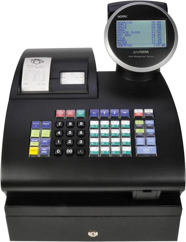 Alt view image 6 of 10 - Royal Consumer Alpha ROY69163Y 7000ml Cash Register Black
