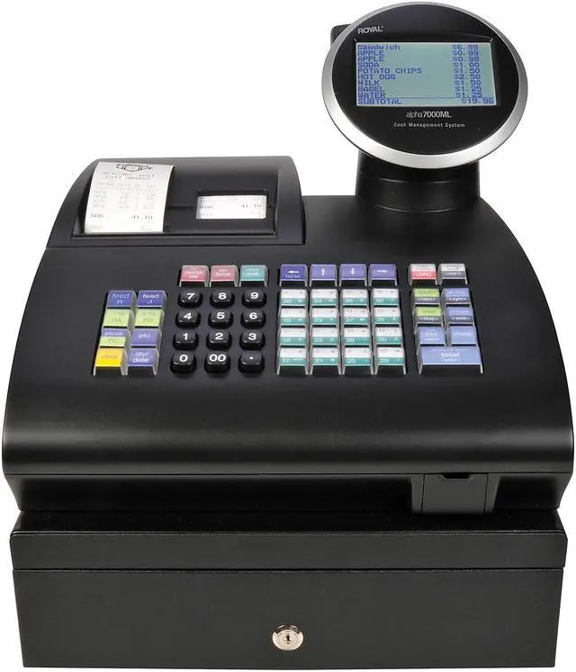Alt view image 10 of 10 - Royal Consumer Alpha ROY69163Y 7000ml Cash Register Black