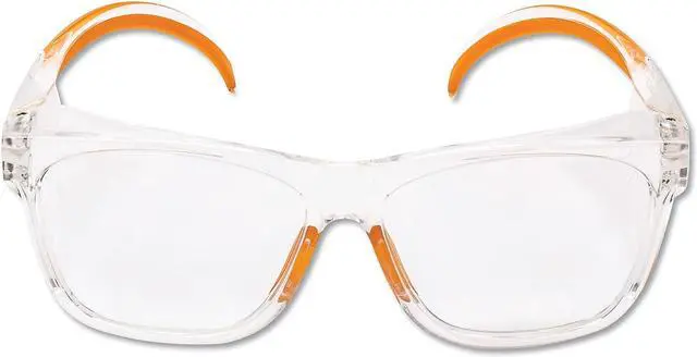 Main image of KleenGuard Maverick Safety Glasses Clear/Orange Polycarbonate Frame 49301