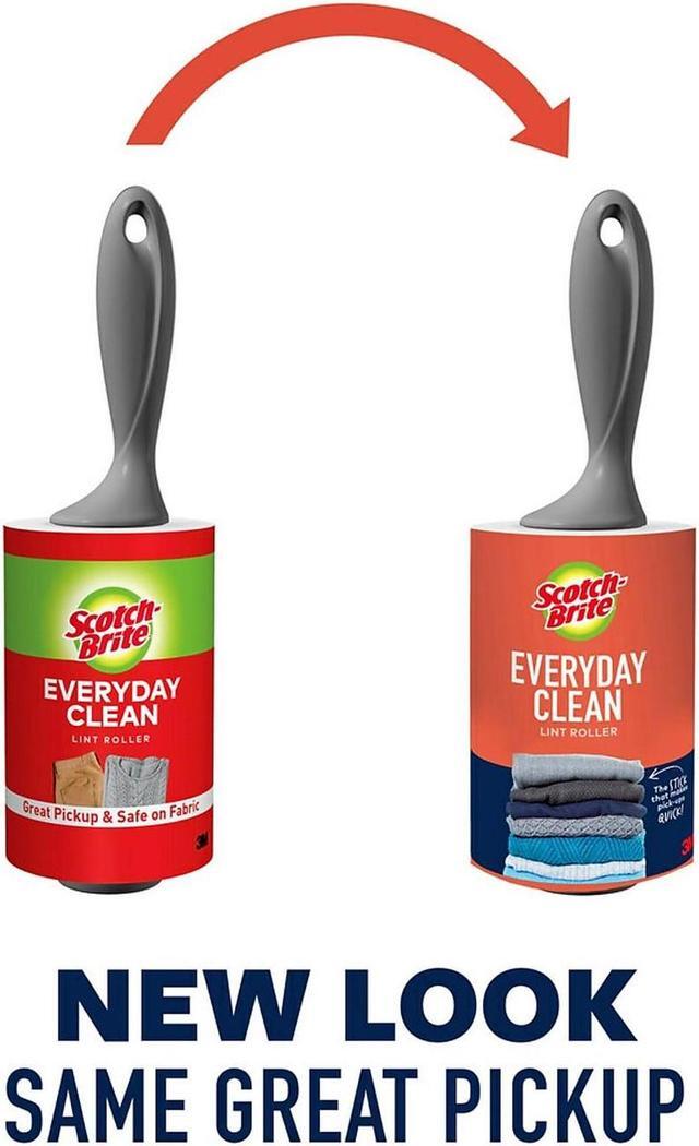 Alt view image 17 of 20 - Scotch-Brite Lint Roller, Heavy-Duty Handle, 60 Sheets/Roller 836RS60