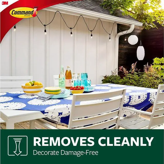 Alt view image 20 of 20 - Command Clear Outdoor Light Clips with Foam Strips (16-Pack) 17017CLR-AWES