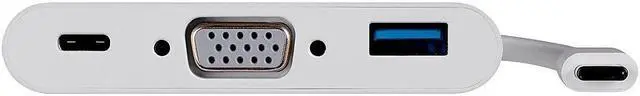 Alt view image 13 of 13 - Monoprice USB-C VGA Multiport Adapter - White, With USB 3.0 Connectivity & Mirror Display Resolutions Up To 1080p @ 60hz - Select Series