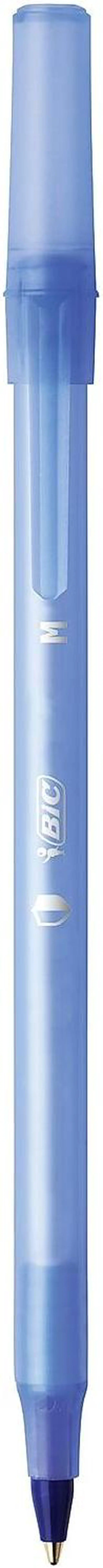 Alt view image 7 of 8 - BIC Prevaguard Round Stic Ballpoint Pen Medium Point Blue Ink Dozen (GSAM11-BLU) GSAM11BE