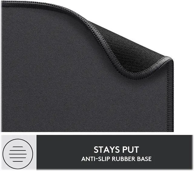 Alt view image 7 of 10 - Logitech Mouse Pad Graphite 956000035