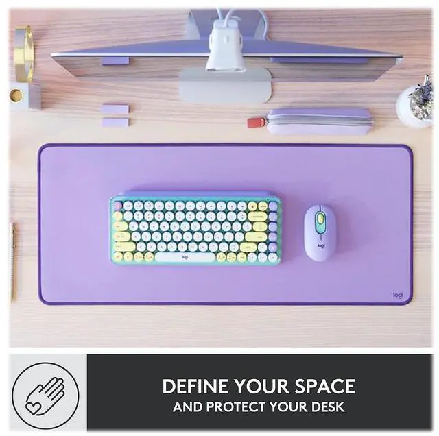 Alt view image 11 of 20 - Logitech Desk Mat - Desktop - Lavender