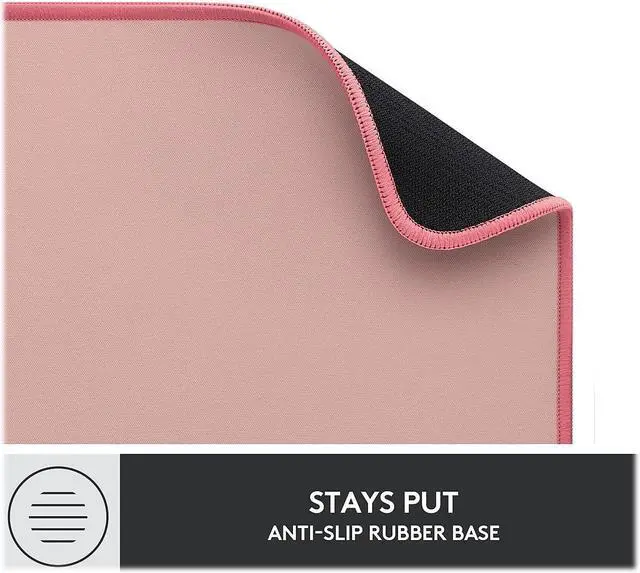 Alt view image 11 of 12 - Logitech Desk Mat - Desktop - Dark Rose