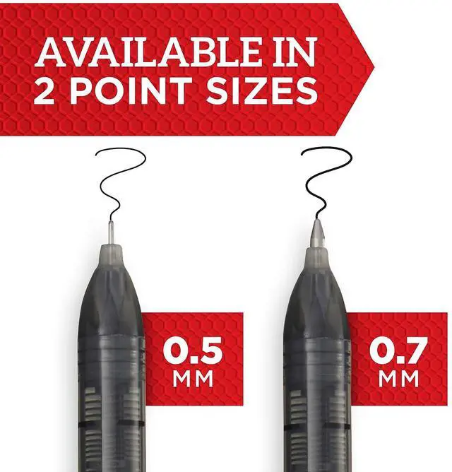 Alt view image 2 of 8 - Sharpie Rollerball Pen Needle Point Precision Pen Black Ink 8/Pack (2116307)