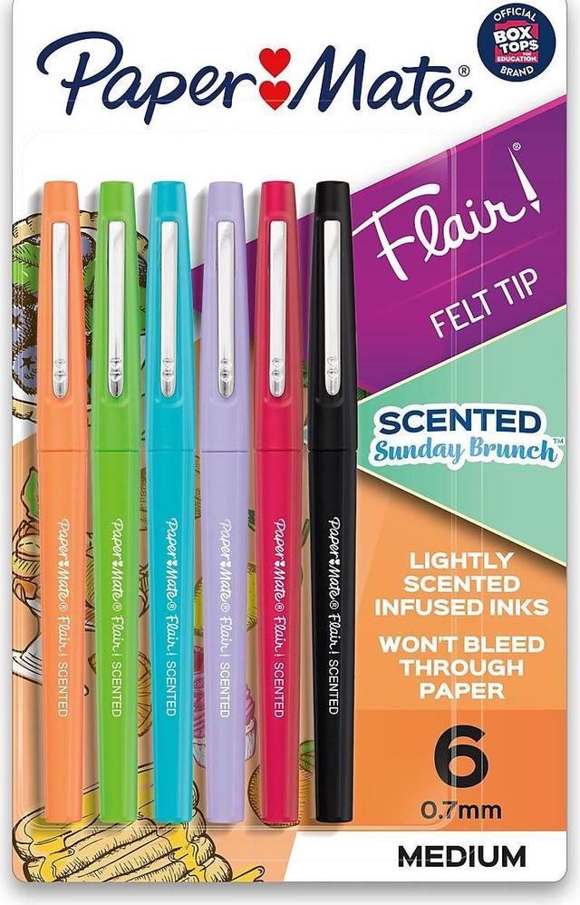 Paper Mate Flair Felt Tip Pens Variety Pack, Features Bold Point