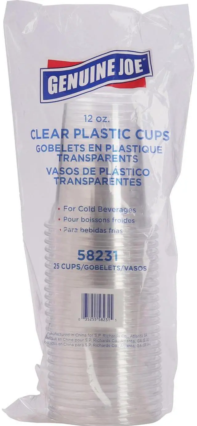 Alt view image 2 of 2 - Genuine Joe Clear Plastic Cups
