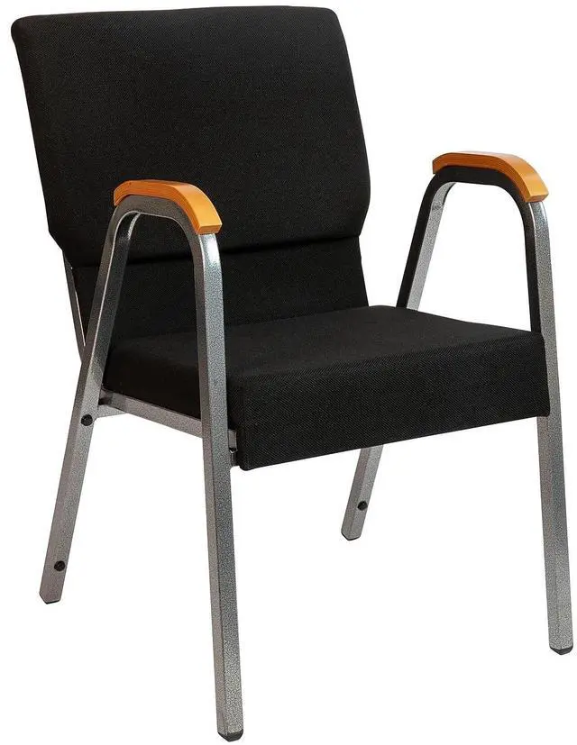 Alt view image 7 of 20 - Chair, 450lb Capacity, 22-7/8"x30-1/4"x46-7/8", Black