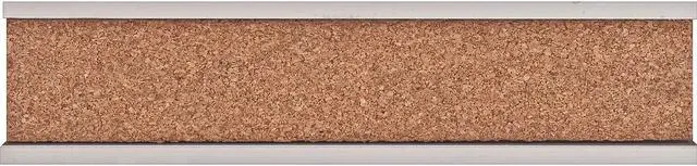 Alt view image 2 of 6 - Advantus Map Rail 2"x8' Satin Aluminum 2031