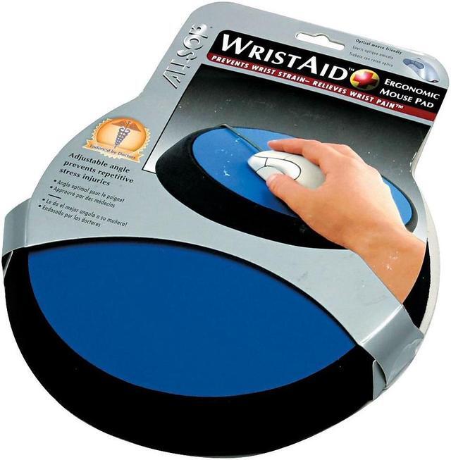 Alt view image 18 of 18 - Allsop Wrist Aid Ergonomic Circular Mouse Pad 9" dia. Cobalt 26226