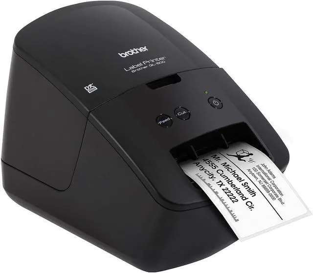 Alt view image 13 of 13 - Brother QL-600 Direct Thermal Printer Monochrome Desktop Label Print QL600