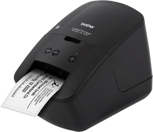 Alt view image 12 of 13 - Brother QL-600 Direct Thermal Printer Monochrome Desktop Label Print QL600
