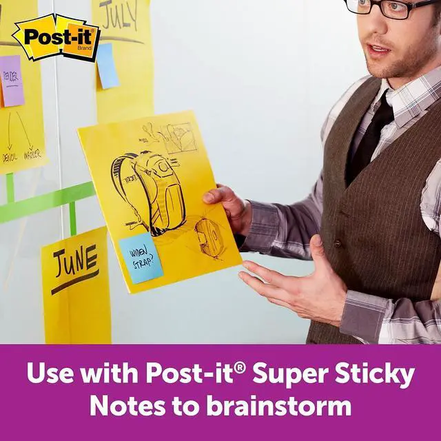 Alt view image 10 of 20 - 3M Notepad Post-it Big Notes Super Sticky 30 Shts 11"x11" GN BN11G