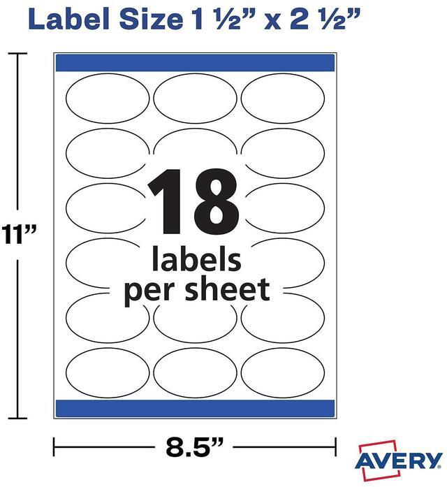 Alt view image 13 of 13 - Avery Dissolvable Labels, Removable Adhesive, Print to the Edge, 1-1/2 x 2-1/2,  90 Labels (4223)