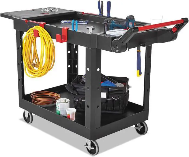 Alt view image 6 of 8 - Rubbermaid Commercial 1997208 Heavy Duty Adaptable Utility Cart