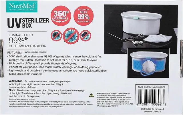 Alt view image 9 of 14 - NuvoMed UV Sterilizer Box (UVB-6/0892) UVB60892