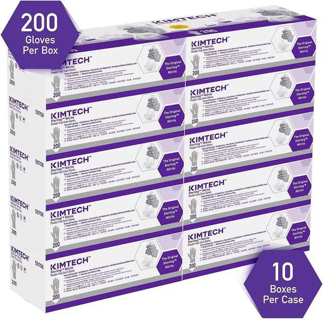 Alt view image 3 of 17 - Kimberly-Clark Professional* STERLING Nitrile Exam Gloves Powder-free Sterling