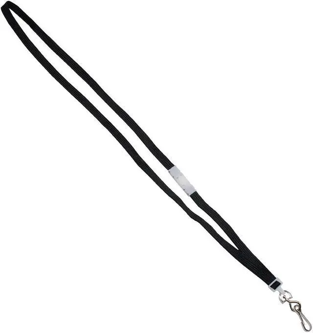 Alt view image 2 of 2 - Advantus ID Badge Holder with Lanyard Clear/Black 20/Pack (75699)