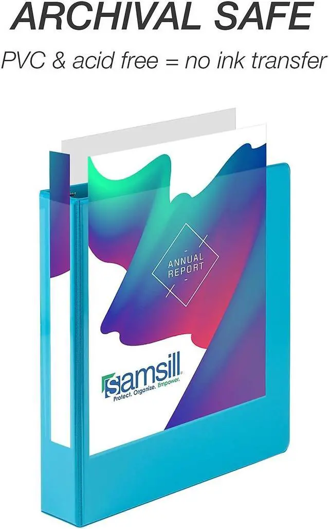 Alt view image 7 of 9 - Samsill Durable View Ring Binders 3 Round Ring Assorted Color 4 Pack (MP46459)