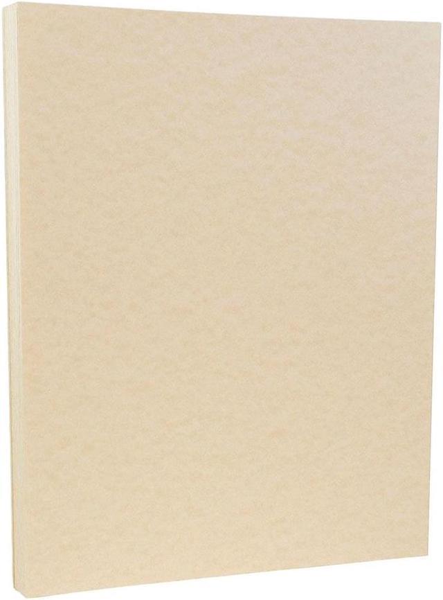 JAM Paper Parchment 65lb Cardstock 8.5 x 11 Coverstock Natural Recycled  171116B 