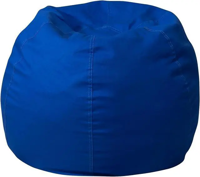 Alt view image 10 of 20 - Small Solid Royal Blue Kids Bean Bag Chair