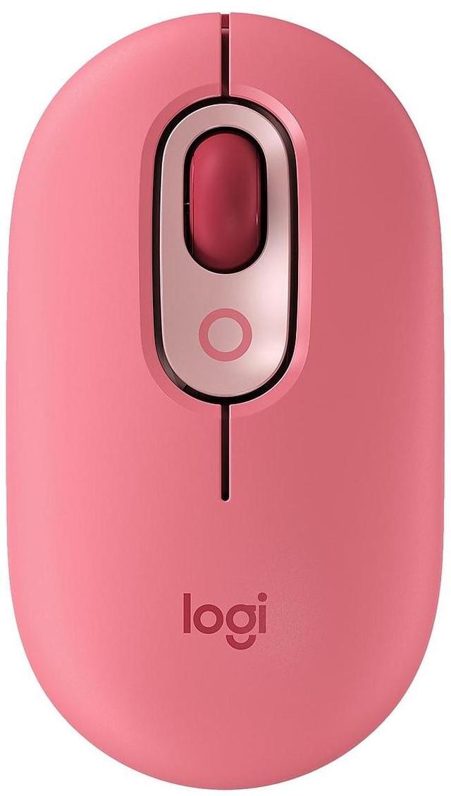 Alt view image 2 of 11 - Logitech POP Mouse, Wireless Mouse with Customizable Emojis, SilentTouch Technology, Precision/Speed Scroll, Compact Design, Bluetooth, Multi-Device, OS Compatible - Heartbreaker Rose