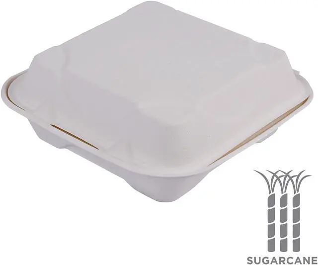 Alt view image 5 of 8 - Eco-Products Vanguard Clamshell Box 200/Carton (EP-HC81NFA) EPHC81NFA