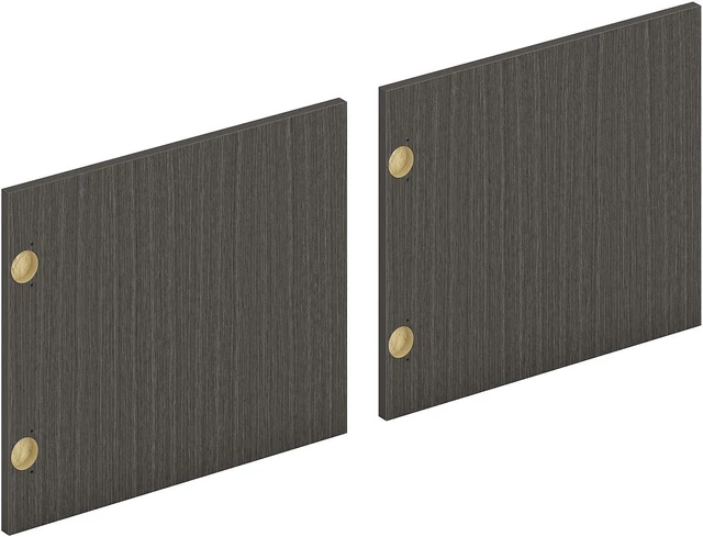 Main image of HON Mod Door for Hutch and Wall-Mounted Storage Slate Teak 2/Carton (HLPLDR72LMLSL1) HONLDR72LMLS1