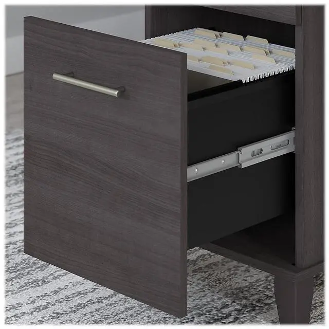Alt view image 11 of 15 - Alera Valencia Series Wardrobe 11 7/8w x 23 5/8d x 65h Medium Cherry VA621224MC