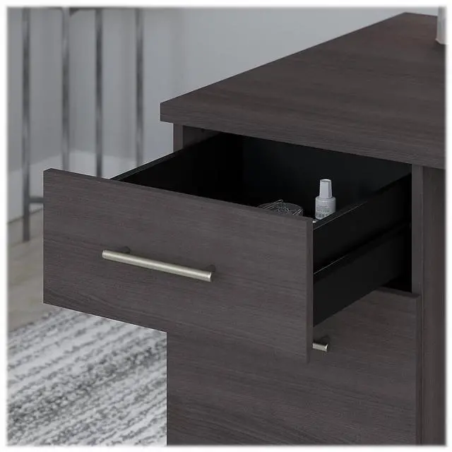 Alt view image 12 of 15 - Alera Valencia Series Wardrobe 11 7/8w x 23 5/8d x 65h Medium Cherry VA621224MC