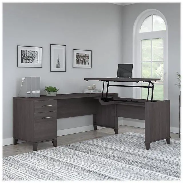 Alt view image 8 of 15 - Alera Valencia Series Wardrobe 11 7/8w x 23 5/8d x 65h Medium Cherry VA621224MC