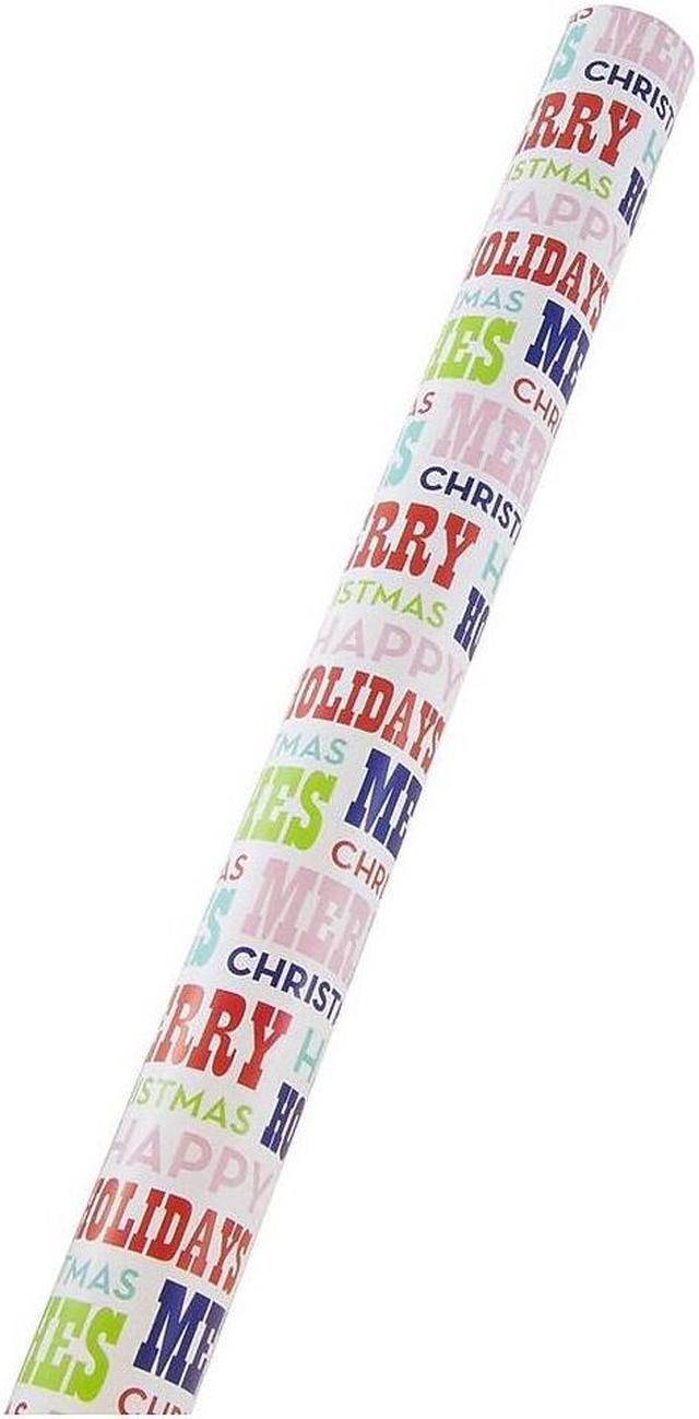 Jam Paper Gift Wrap - Matte Wrapping Paper - 25 Sq ft - Matte White - Roll Sold Individually