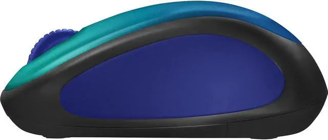 Alt view image 2 of 7 - Logitech Design Collection Limited Edition Wireless Ambidextrous Optical USB Mouse Blue Aurora (910-006118)
