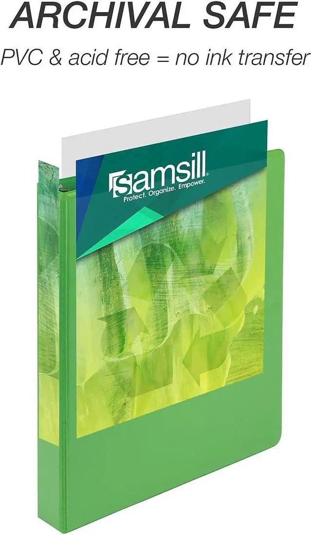 Alt view image 7 of 8 - Samsill Earth's Choice Plant-Based Durable Binders 3 Round Ring Assorted Color 4 Pack (MP48639)
