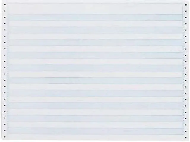 Main image of Sparco Computer Paper 20 Lb 14-7/8"x11" 2400/CT 1/2" Blue Bar 02180