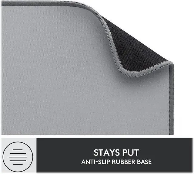 Alt view image 11 of 20 - Logitech Desk Mat - Desktop - Mid Gray