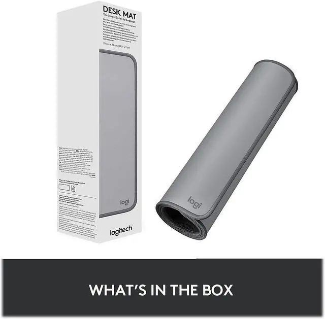 Alt view image 12 of 20 - Logitech Desk Mat - Desktop - Mid Gray